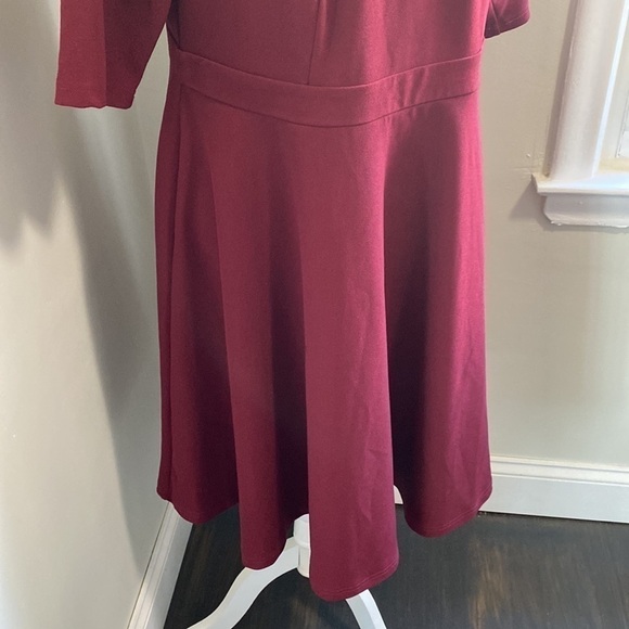 City Chic Cross-Neck Skater Dress - Picture 5 of 9